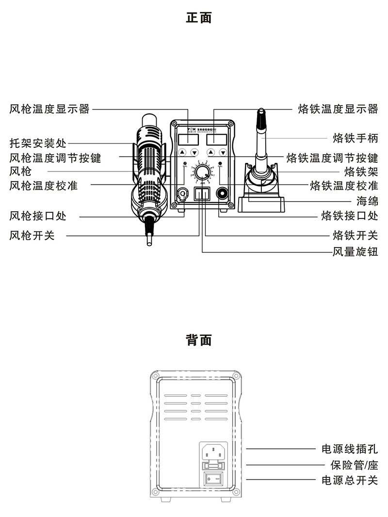 熱風(fēng)拆焊臺